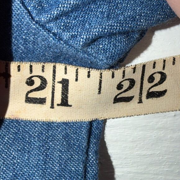 Vintage Koret Denim Shirt Embroidered Panel 90s Western Cottagecore Small - Picture 10 of 11